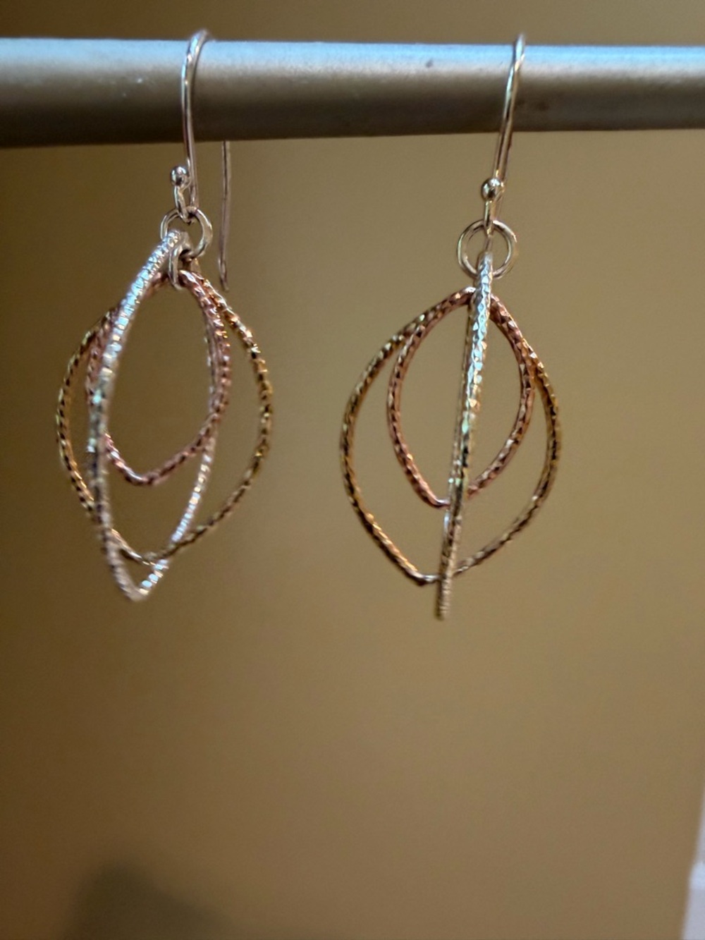 Brighton Two Tone Crystal Pendant Necklace with Coordinating Tri-Color Earrings - Picture 7 of 10